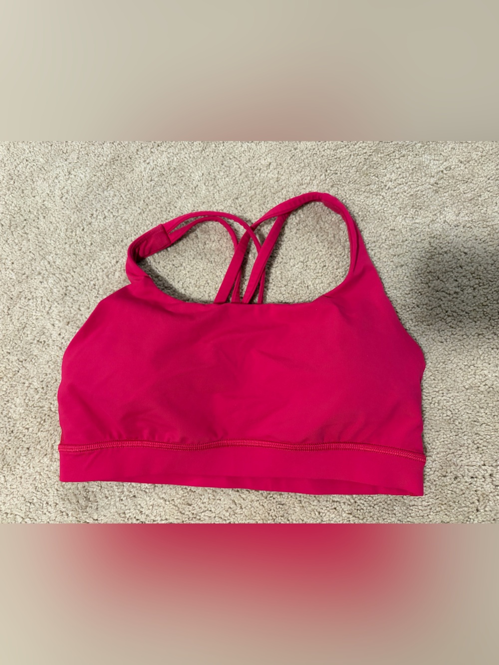 lululemon athletica Energy Sports Bra in Raspberry